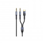 USAMS US-SJ555 2IN1 3.5mm + Type-C to 3.5mm Audio Cable
