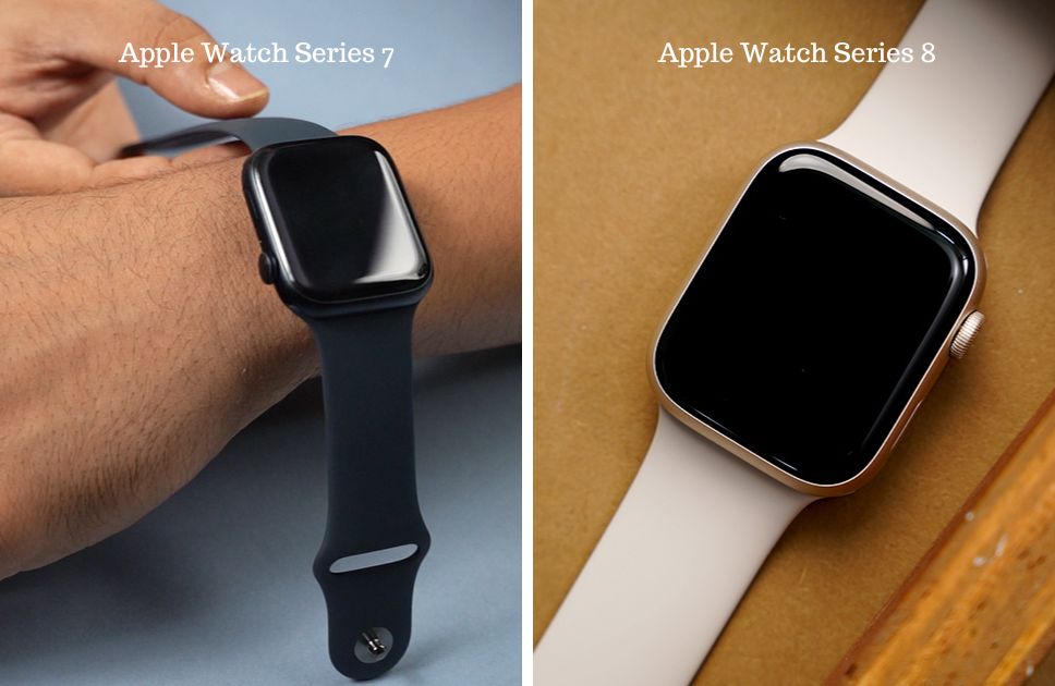 apple watch series 7 vs apple watch series 8 design and display