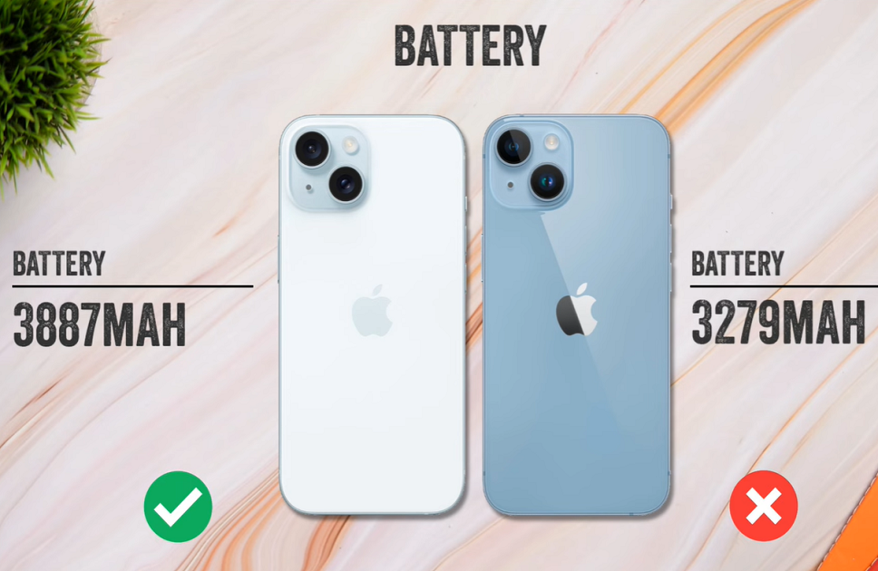 iPhone 15 vs iPhone 14 Battery