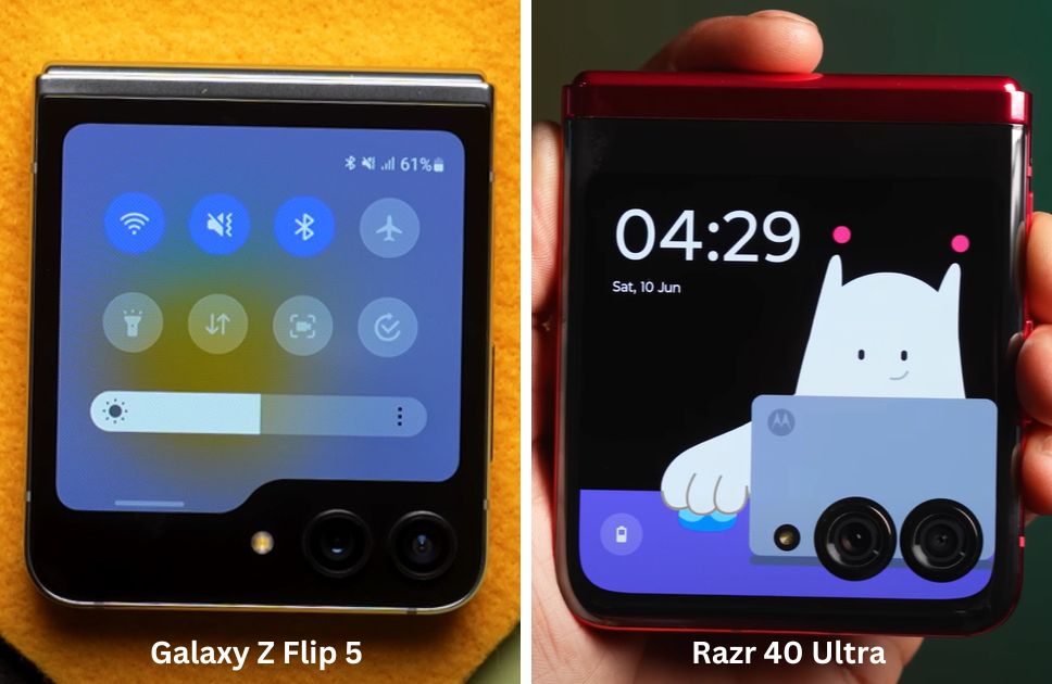 Motorola Razr 40 Ultra vs Galaxy Z Flip 5 Battery