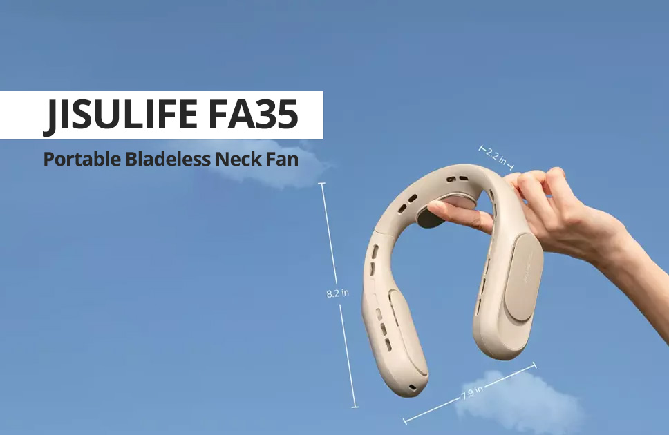 JISULIFE FA35 Portable Bladeless Neck Fan