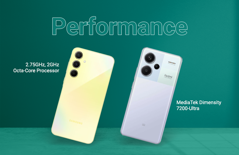 Performance of Samsung Galaxy A55 Vs Xiaomi Redmi Note 13 Pro Plus