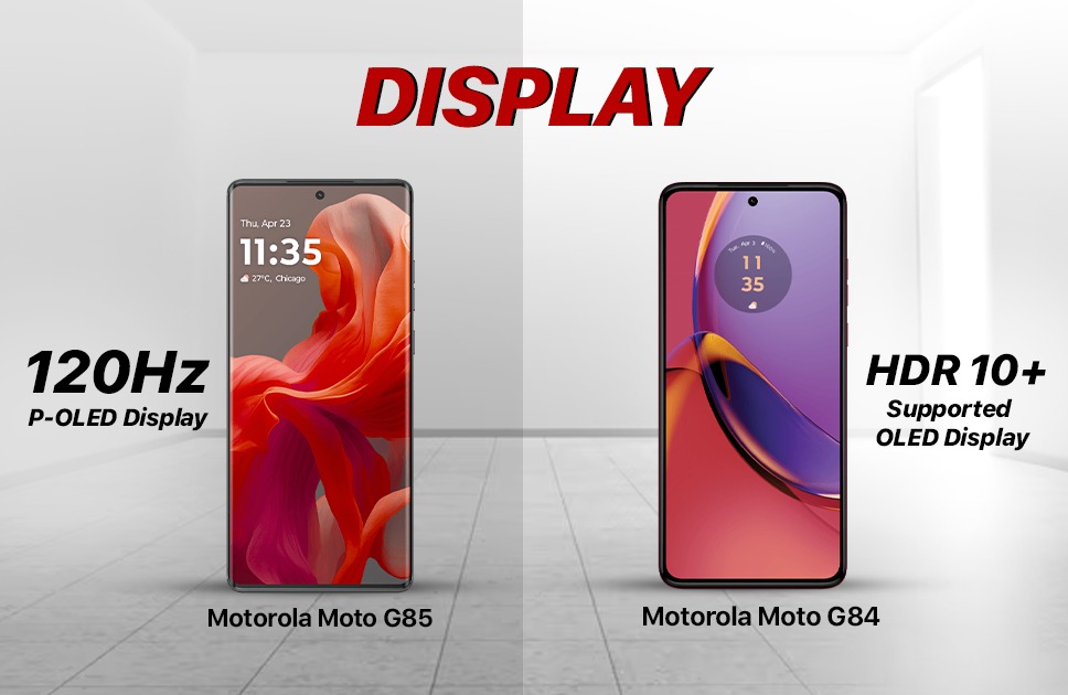 Design & Build Moto G84 5G Vs Moto G85 5G